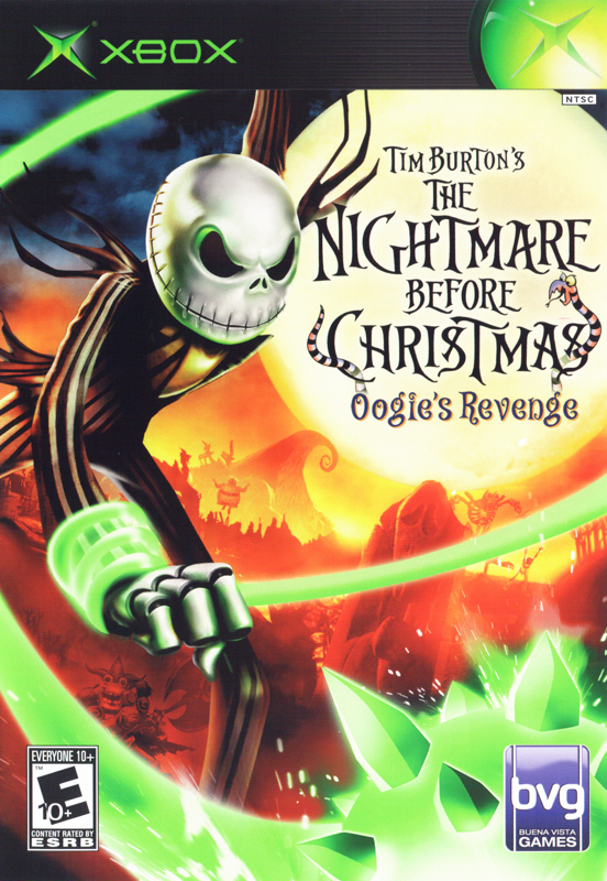 Nightmare Before Christmas: Oogie's Revenge box art for Xbox
